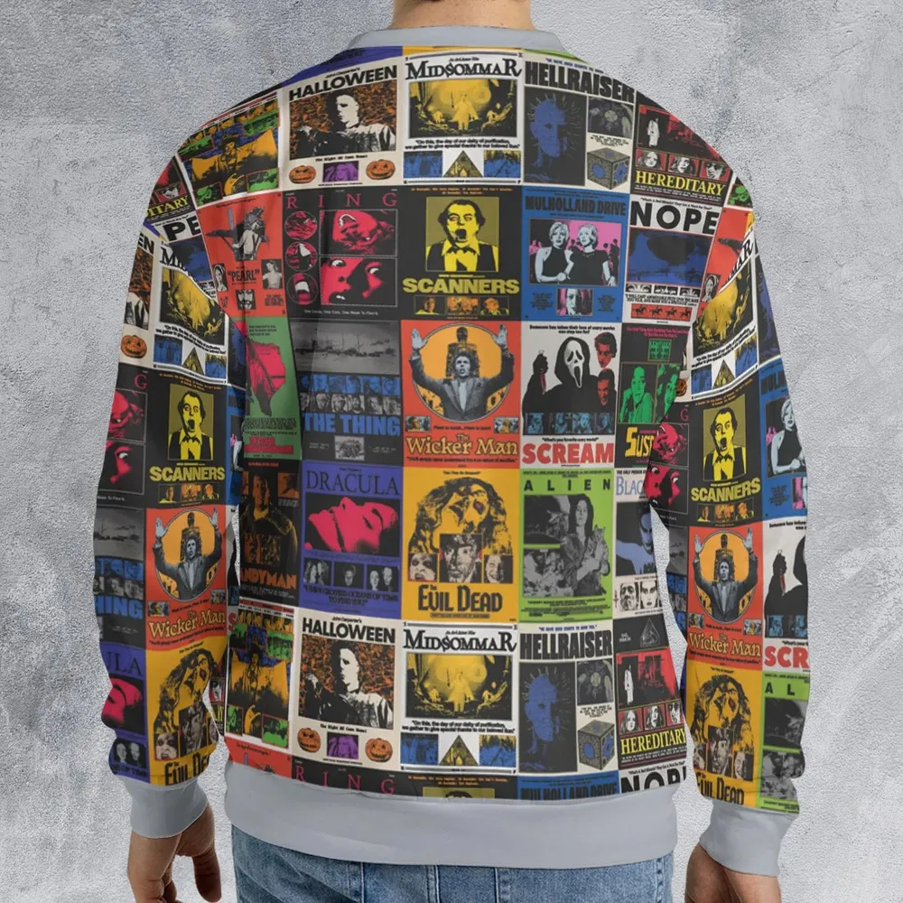 Modern Horror Movies Nope Ghostface Pinhead Pearl Leatherface Halloween All-over Print Sweatshirt - 2