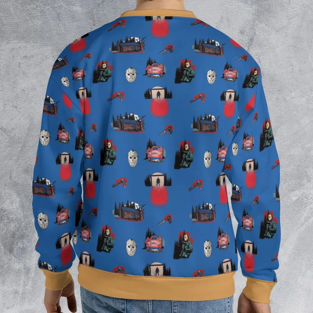 Jason Vorhees Camp Crystal Lake Halloween All-over Print Sweatshirt - 2