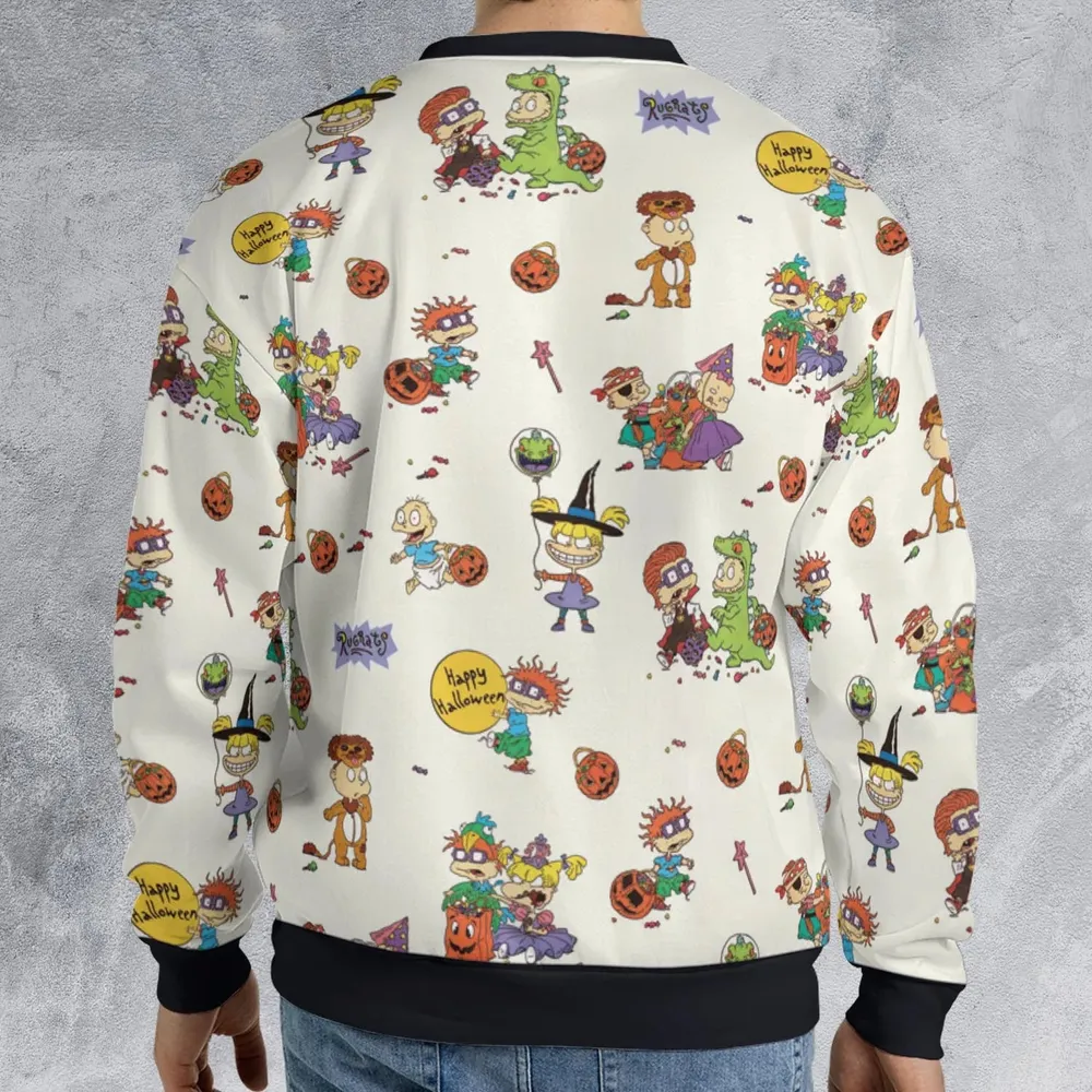 Rugrats Happy Halloween Pattern All-over Print Sweatshirt - 2