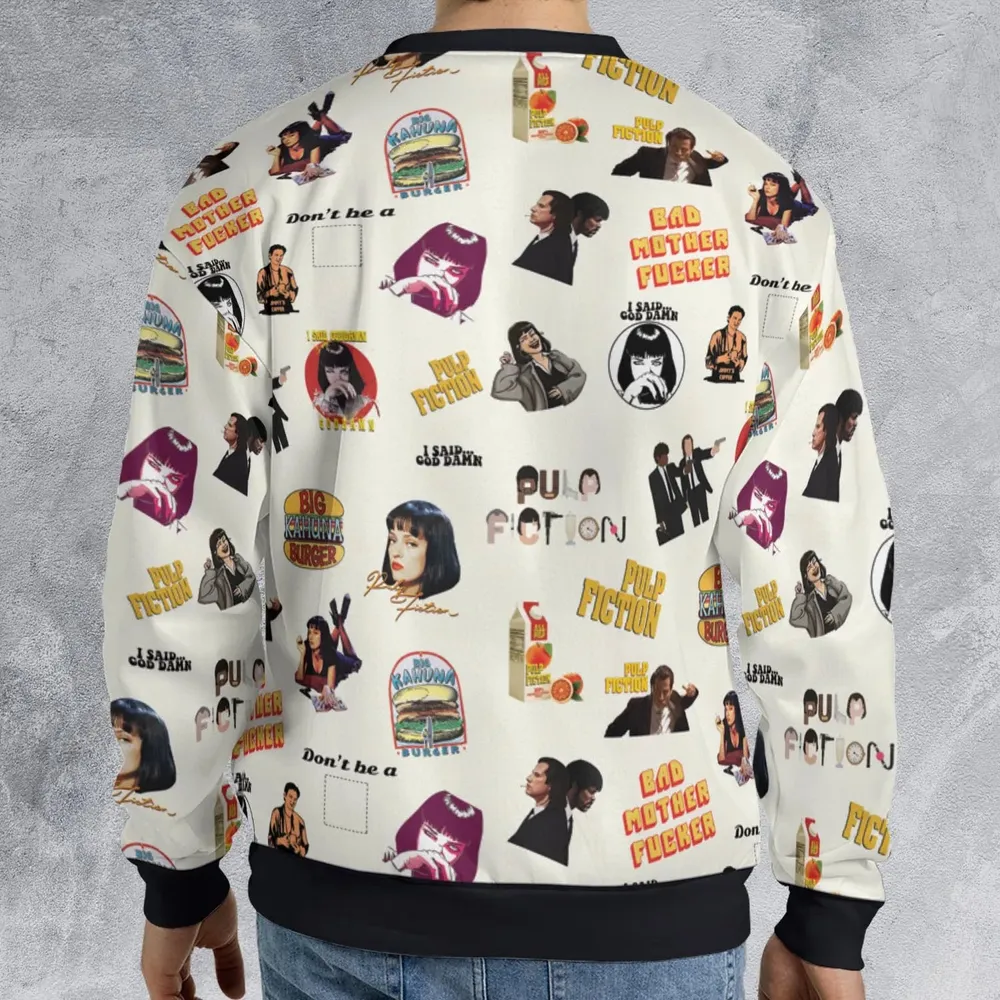 Pulp Fiction Pattern All-over Print Sweatshirt - 2
