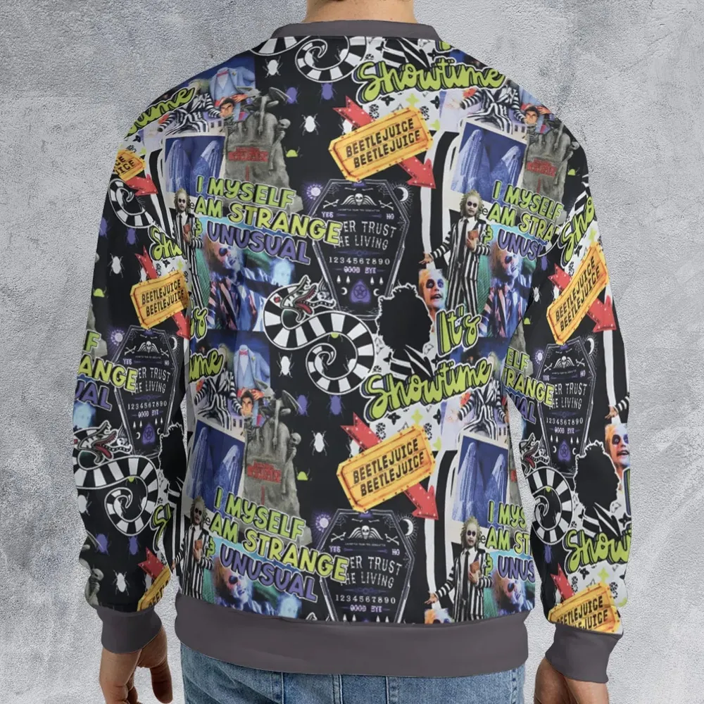 I Myself Am Strange Unusual Beetlejuice All-over Print Sweatshirt - 2