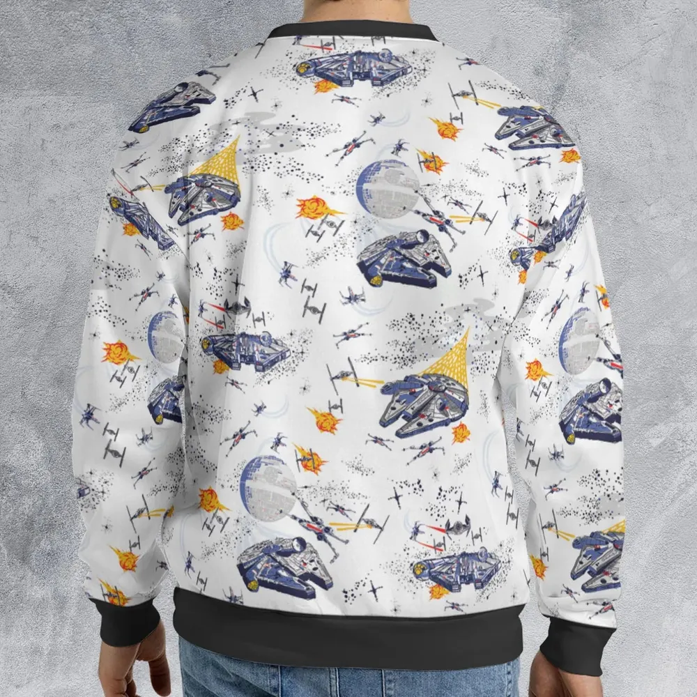 Millennium Falcon Patterns Star Wars All-over Print Sweatshirt - 2