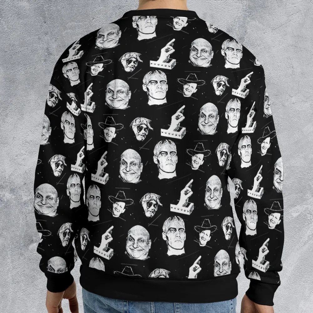 TV Stars Of The Addams Family All-over Print Sweatshirt - 2