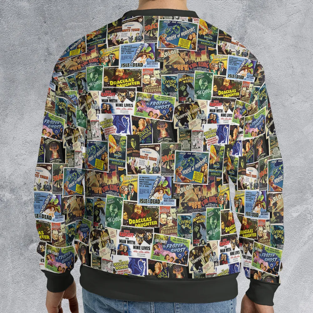 Vintage Horror All-over Print Sweatshirt - 2