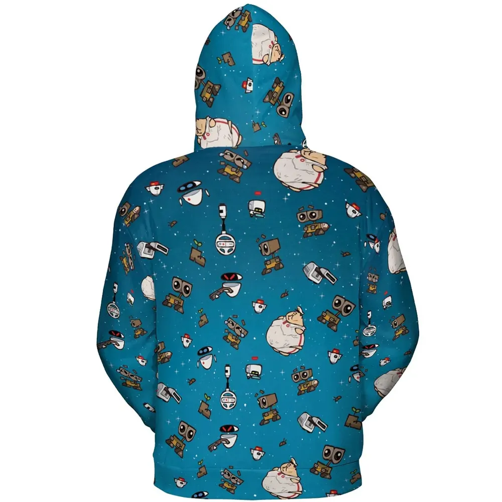 Space Vibes Wall-e All-over Print Hoodie - 4