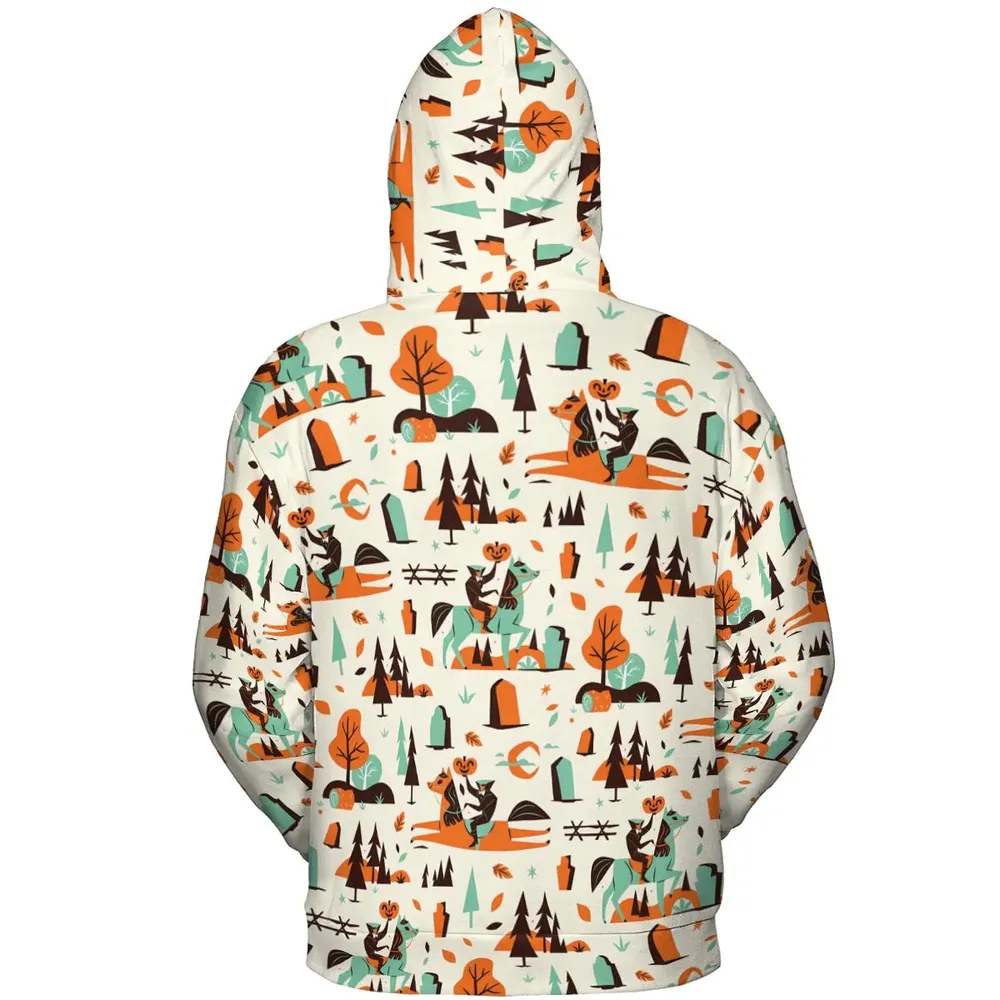 Halloween folklore The Headless Horseman All-over Print Hoodie - 4