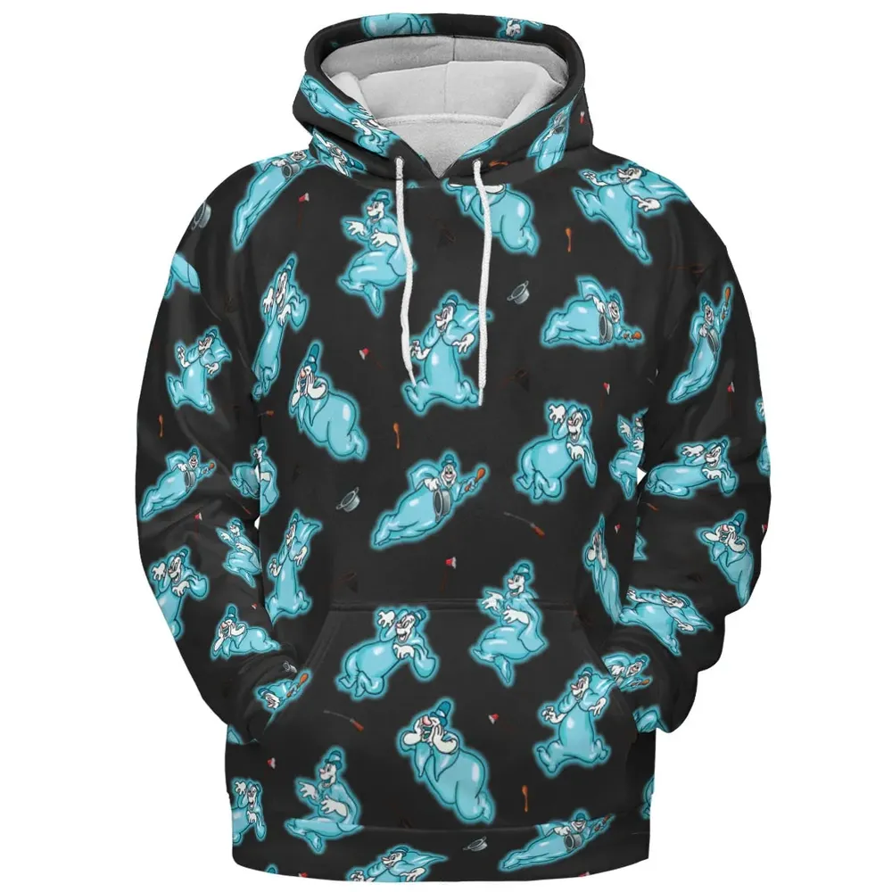 Classic Animated Cartoon Lonesome Ghosts All-over Print Hoodie - 2