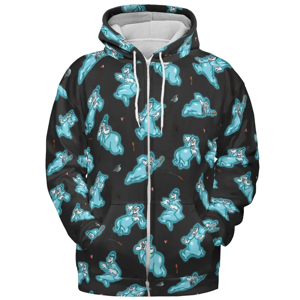 Classic Animated Cartoon Lonesome Ghosts All-over Print Hoodie - 3
