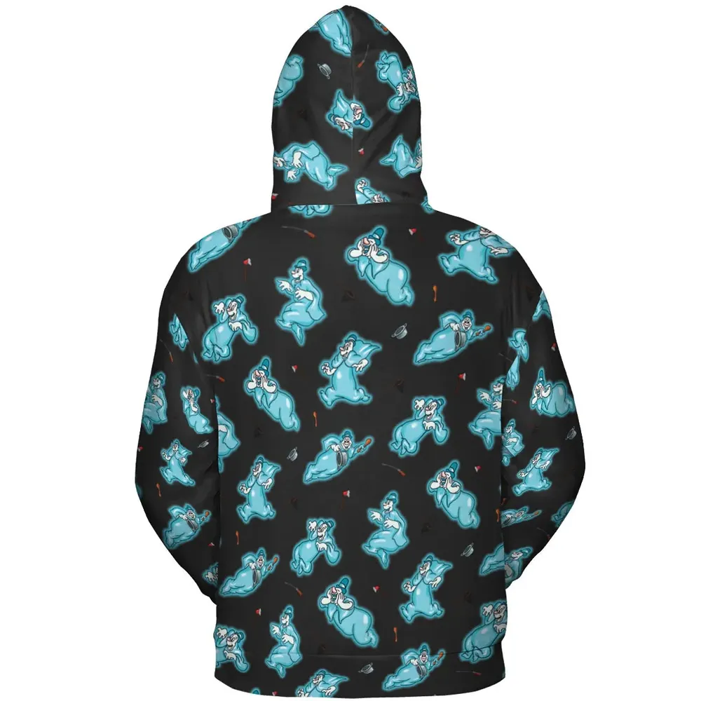 Classic Animated Cartoon Lonesome Ghosts All-over Print Hoodie - 4