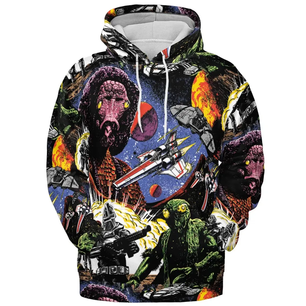 Galactic War Battlestar Galactica All-over Print Hoodie - 2