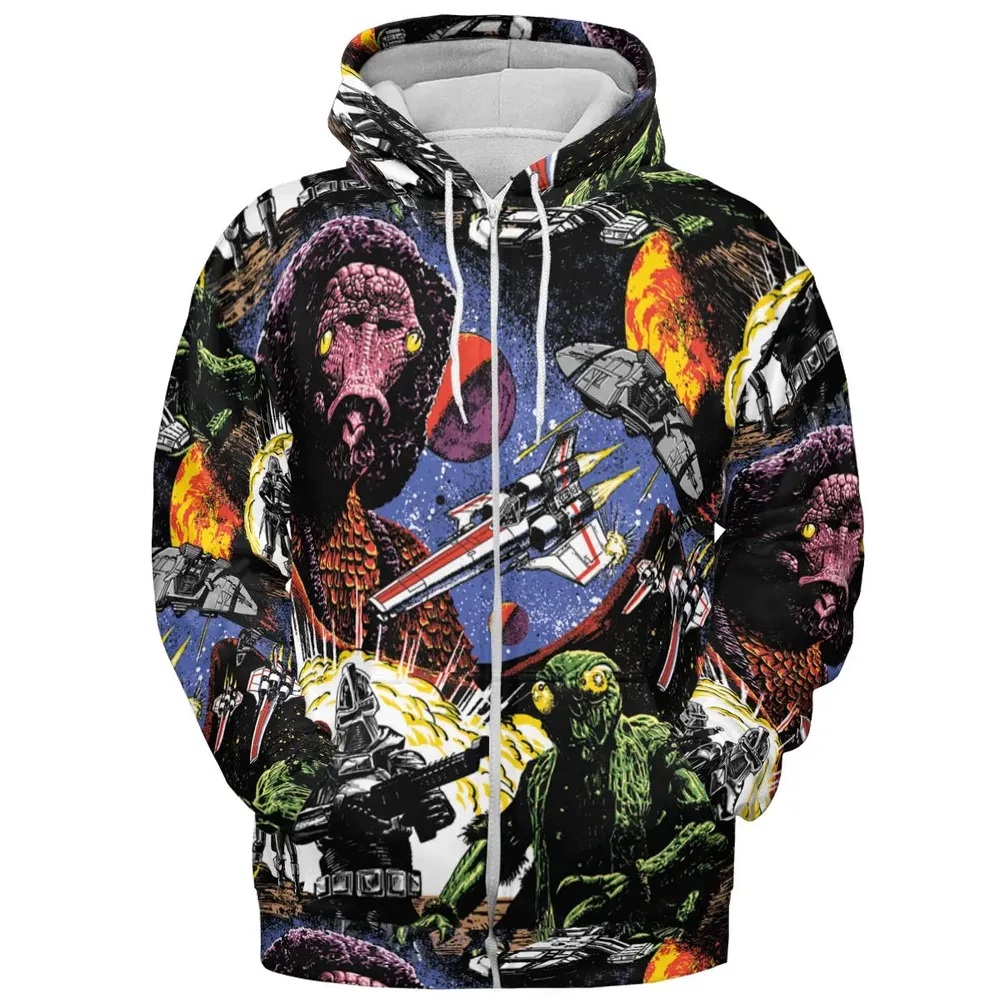 Galactic War Battlestar Galactica All-over Print Hoodie - 3