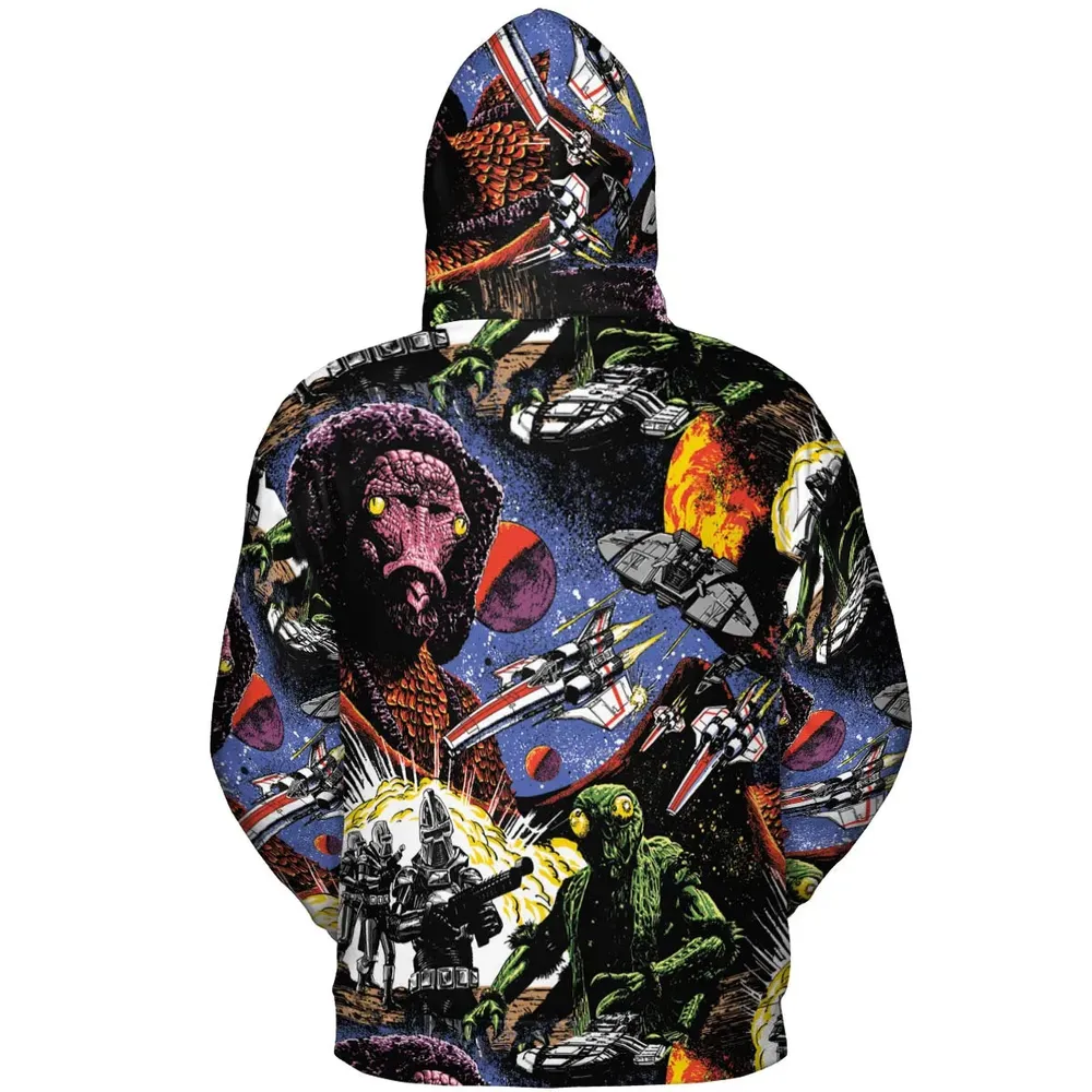 Galactic War Battlestar Galactica All-over Print Hoodie - 4