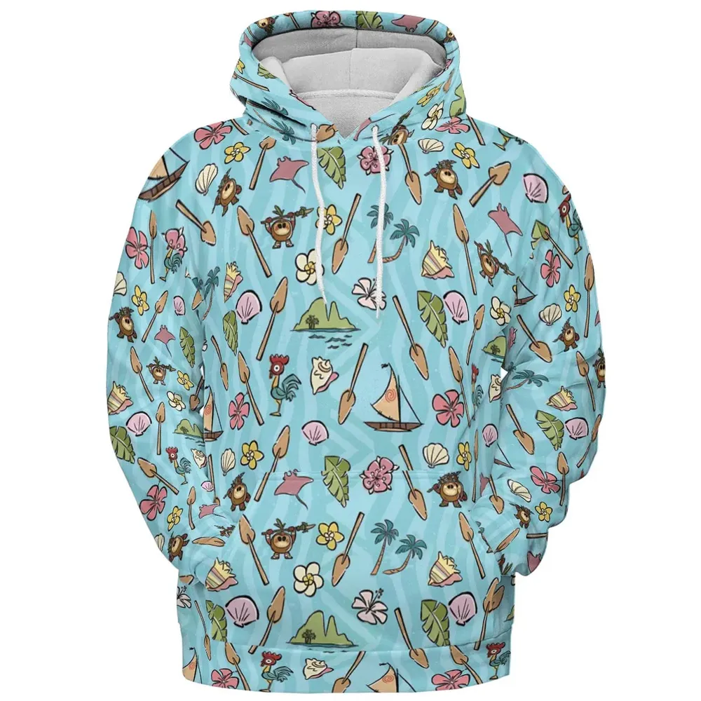 Ocean Vibes Moana All-over Print Hoodie - 2