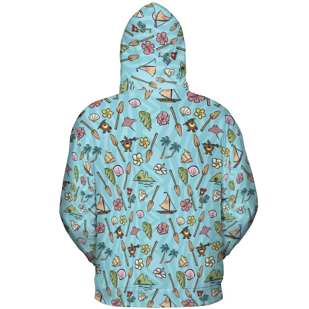Ocean Vibes Moana All-over Print Hoodie - 4