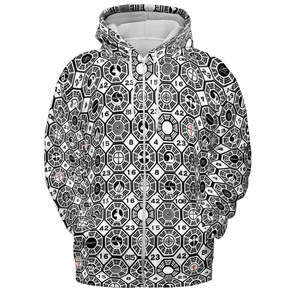 Dharma Lost All-over Print Hoodie - 3