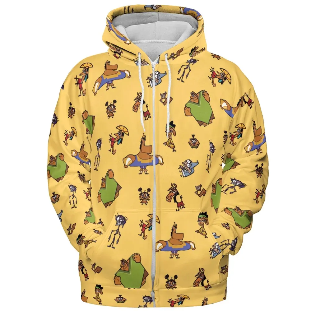 Groovy Threads The Emperor's New Groove All-over Print Hoodie - 3