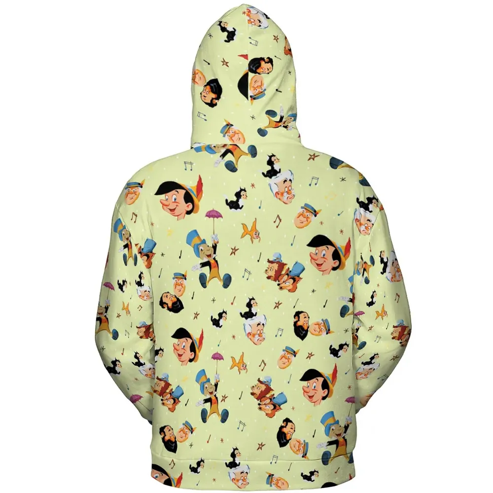 I Can't Stop Lying Pinocchio All-over Print Hoodie - 4