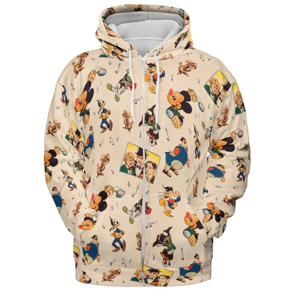 Fun And Fancy Free Characters All-over Print Hoodie - 3
