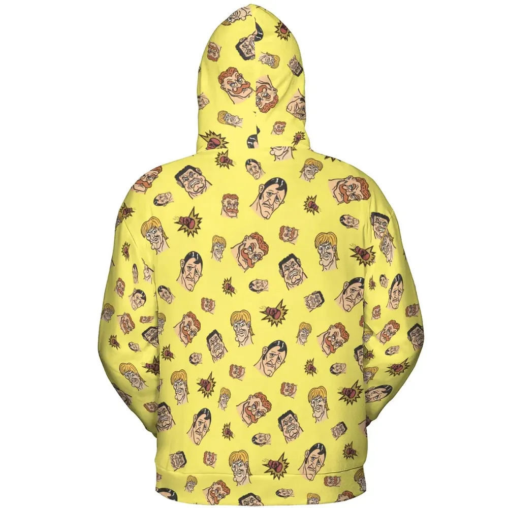 Retro Ring Kings Punch-out All-over Print Hoodie - 4