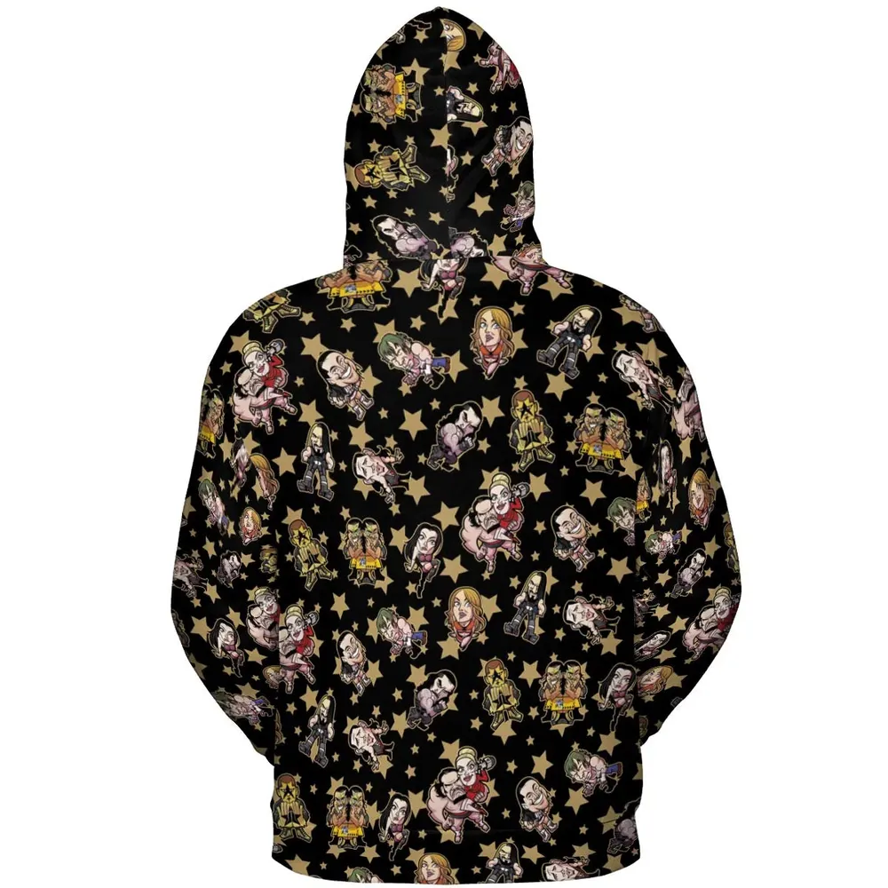 Wrestlers Mini Icons All-over Print Hoodie - 4