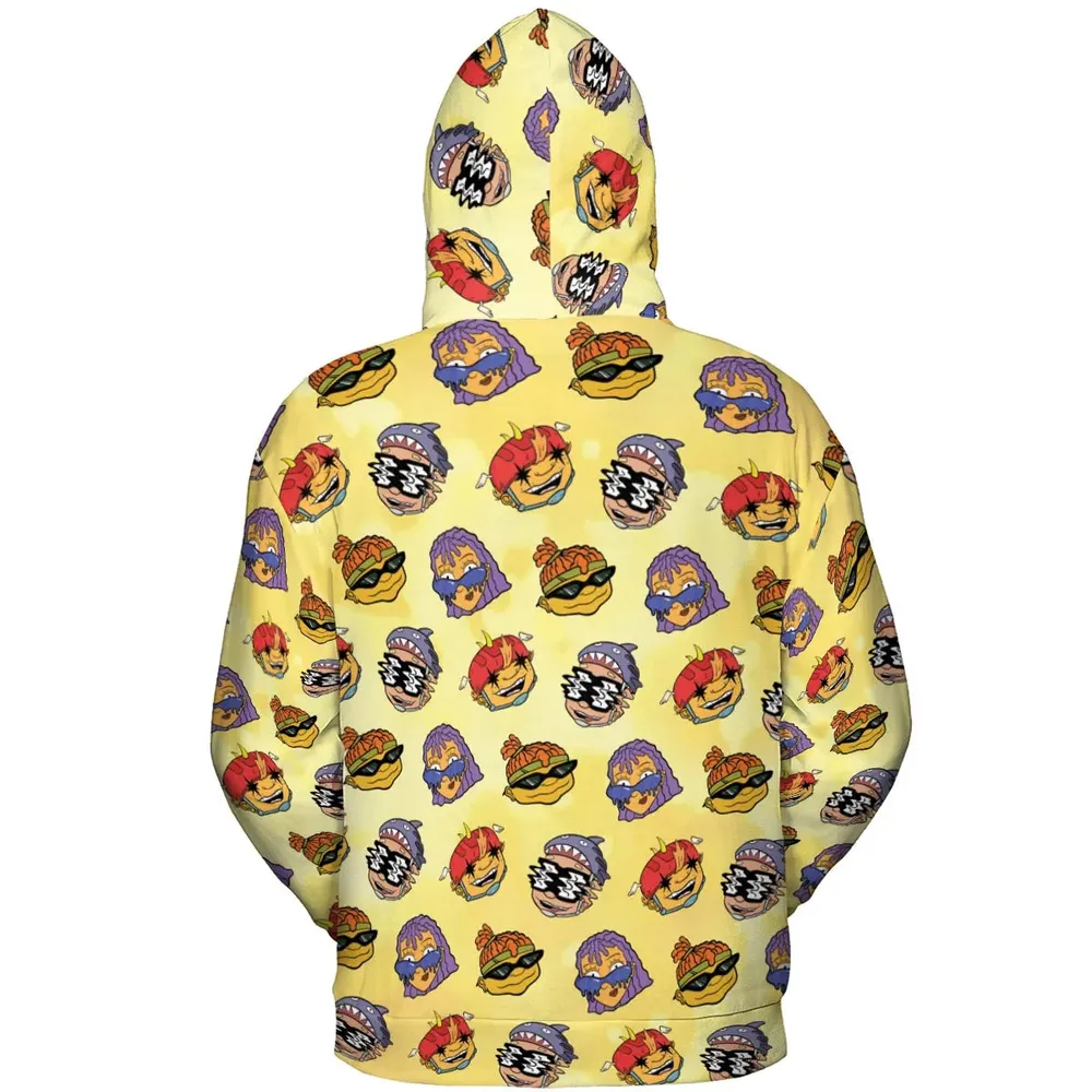 Stay Rad Rocket Power All-over Print Hoodie - 4
