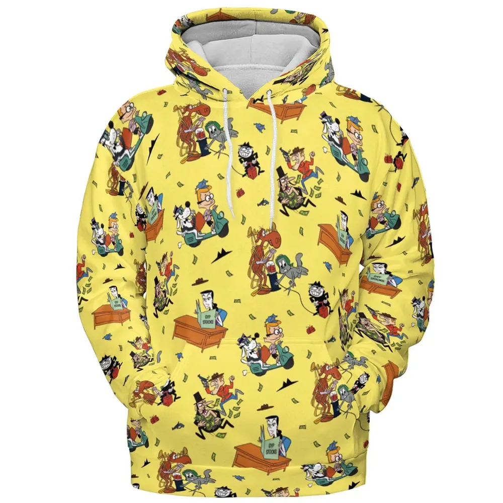 Moose And Squirrel The Adventures of Rocky and Bullwinkle All-over Print Hoodie - 2