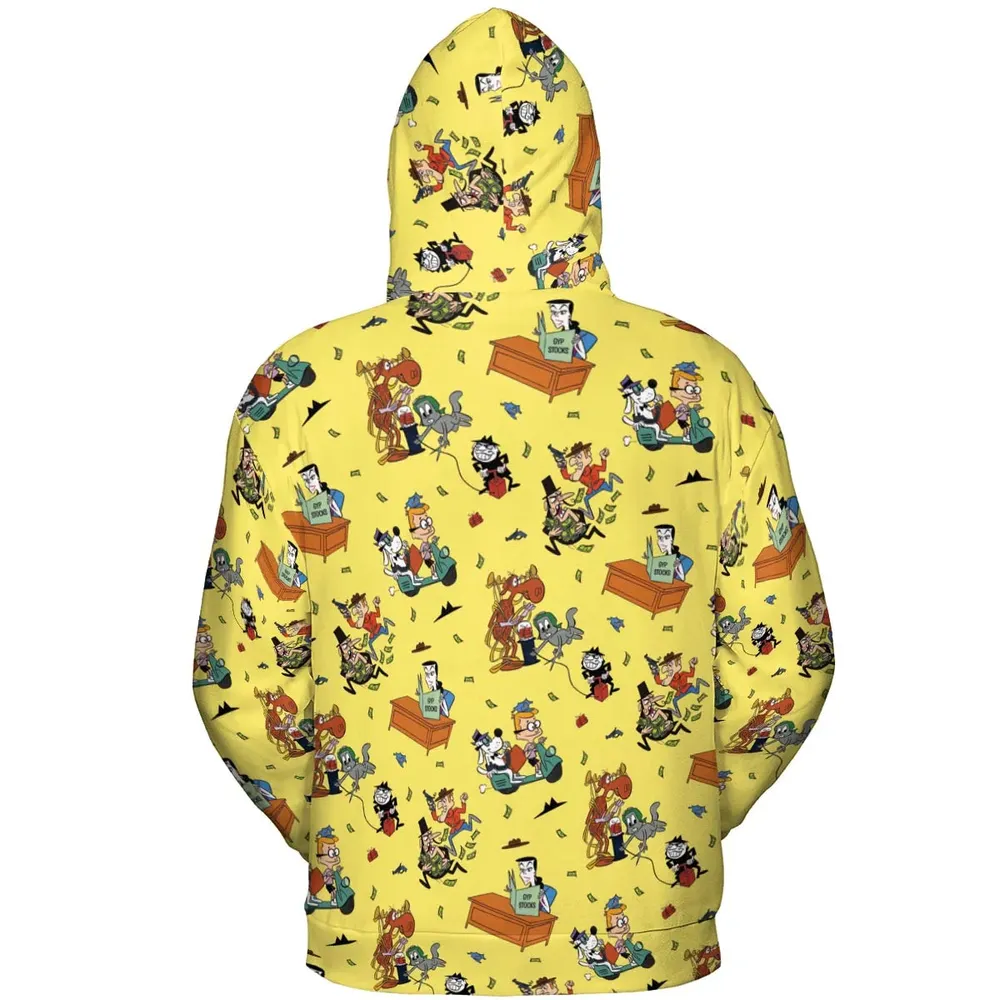 Moose And Squirrel The Adventures of Rocky and Bullwinkle All-over Print Hoodie - 4