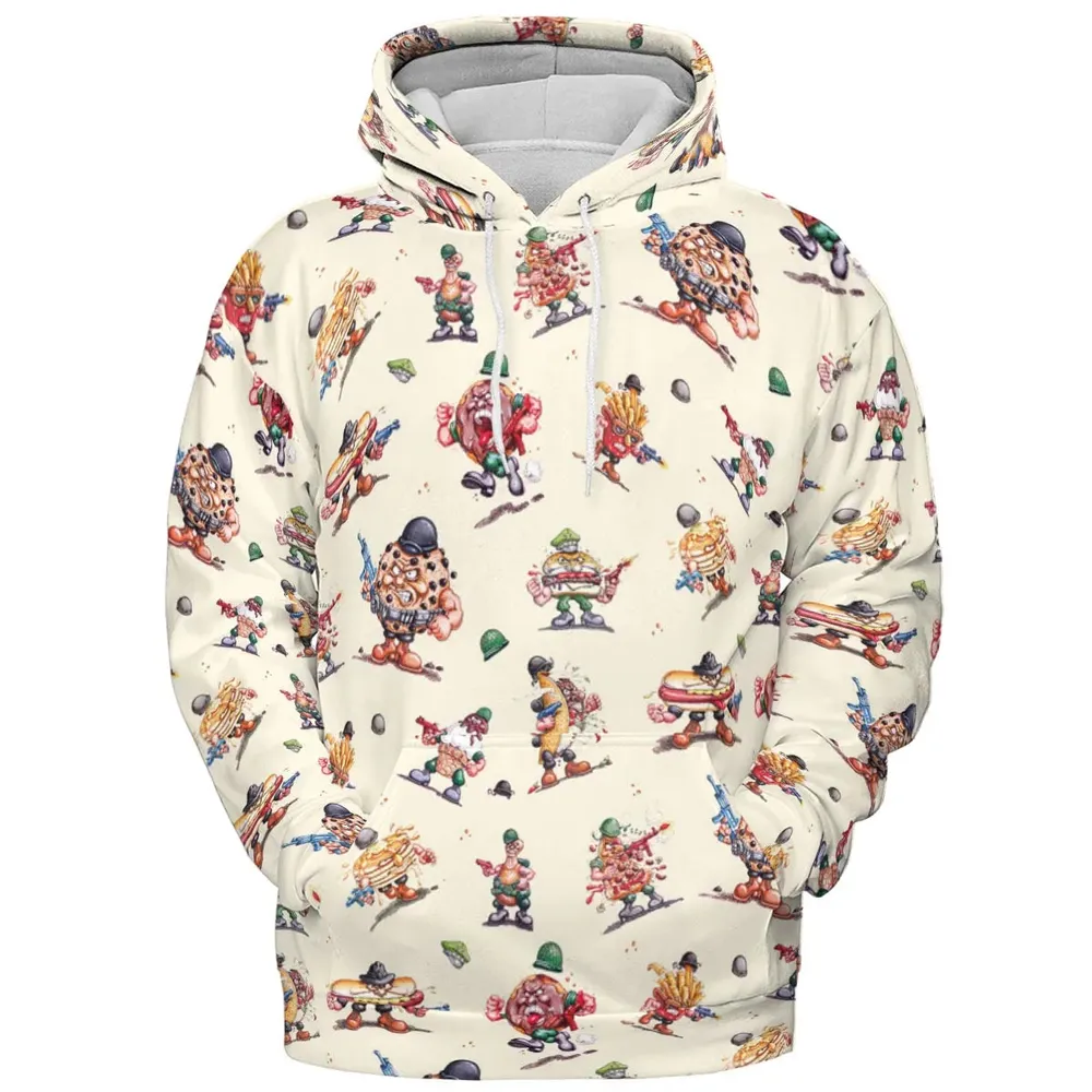 Kitchen Commandos and Refrigerator Rejects Food Fighters All-over Print Hoodie - 2