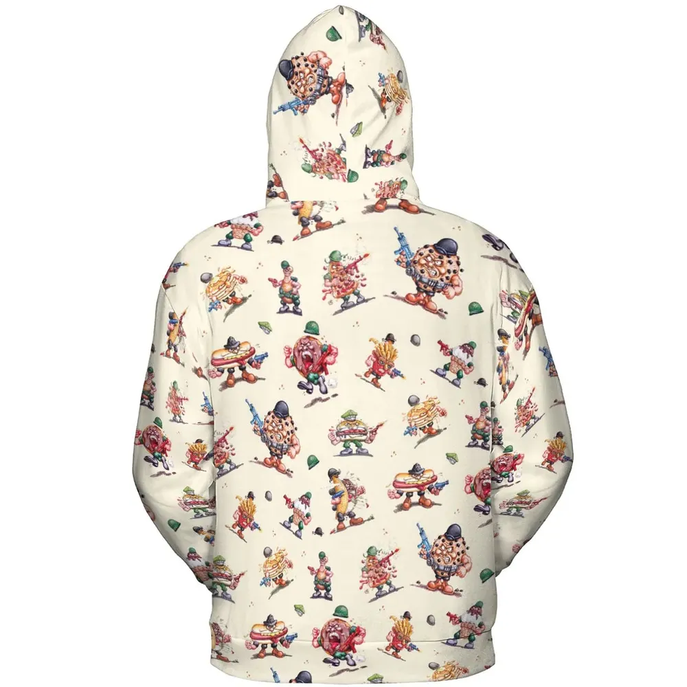 Kitchen Commandos and Refrigerator Rejects Food Fighters All-over Print Hoodie - 4