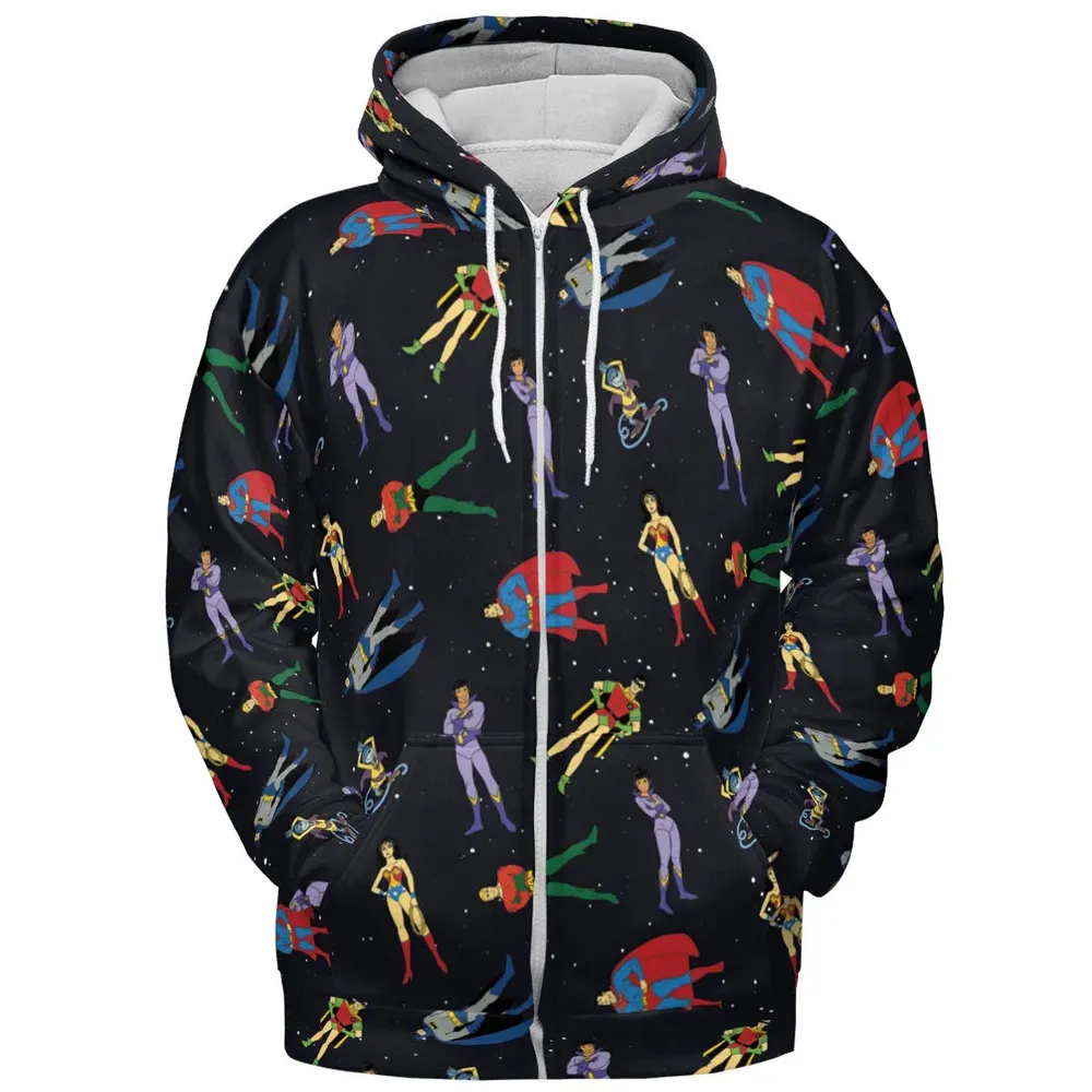 The Super Powers Team Super Friends All-over Print Hoodie - 3