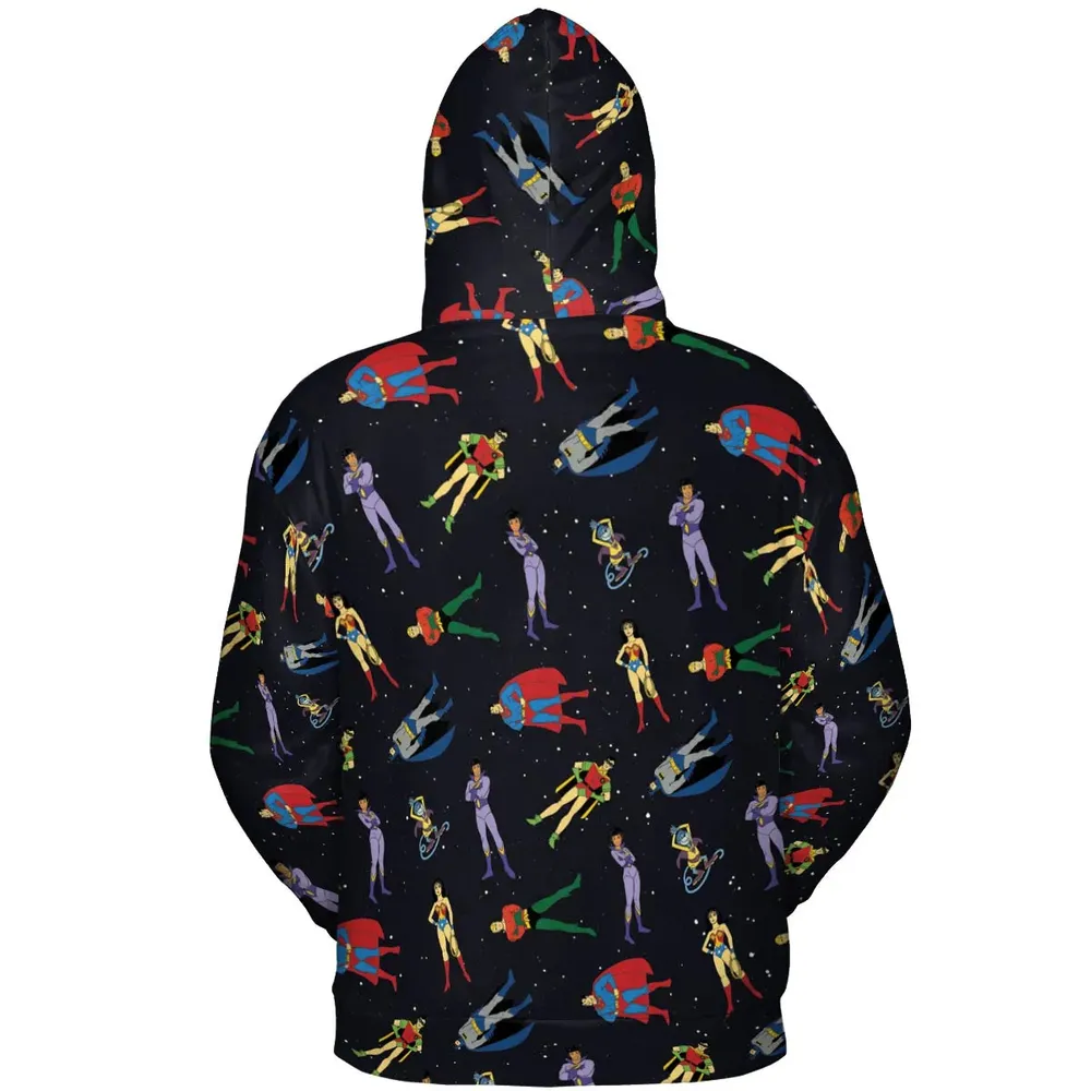 The Super Powers Team Super Friends All-over Print Hoodie - 4