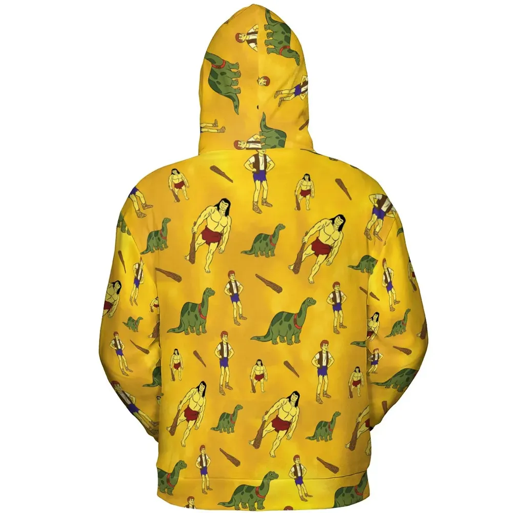 Dino Boy in the Lost Valley All-over Print Hoodie - 4