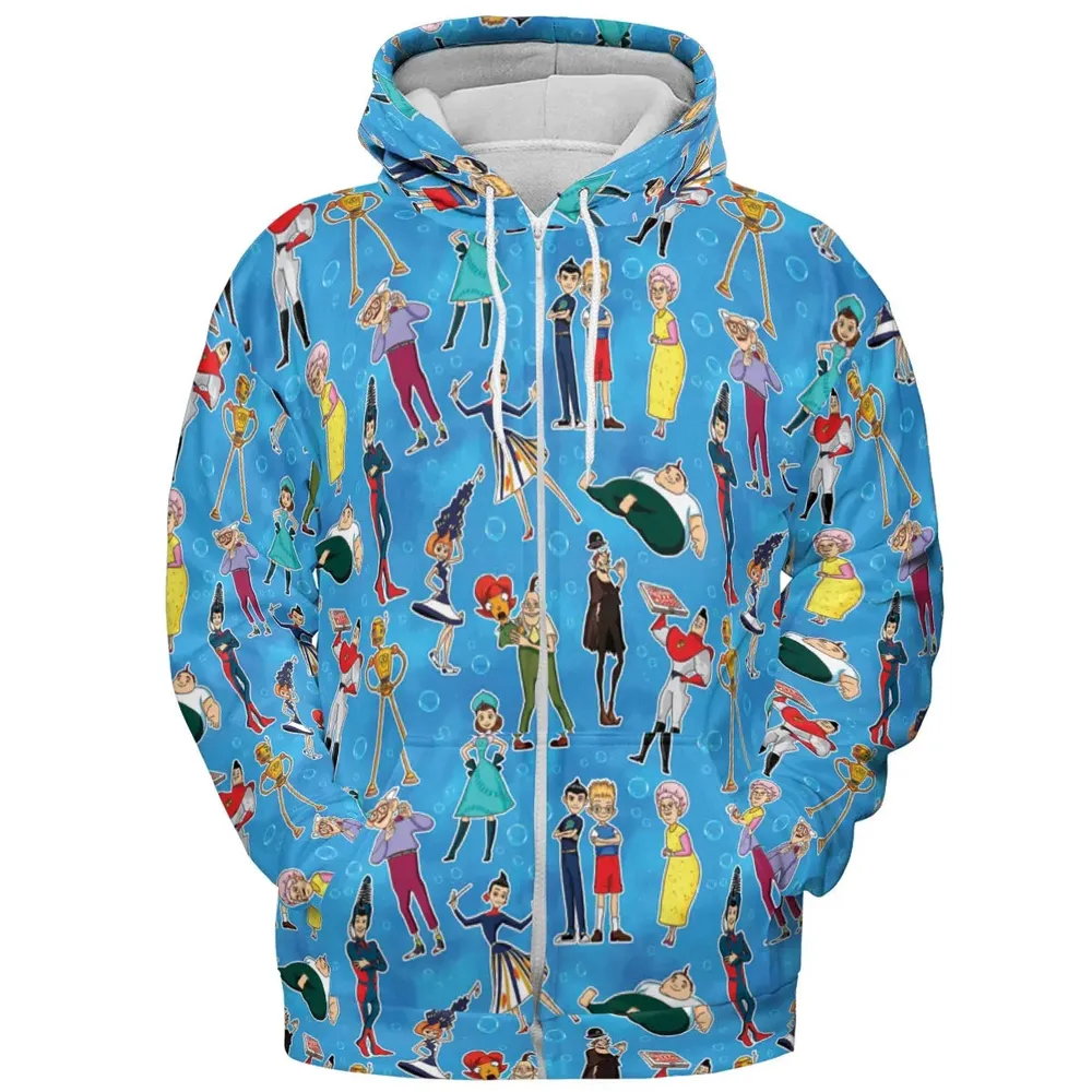 Keep Moving Forwards  Meet The Robinsons All-over Print Hoodie - 3