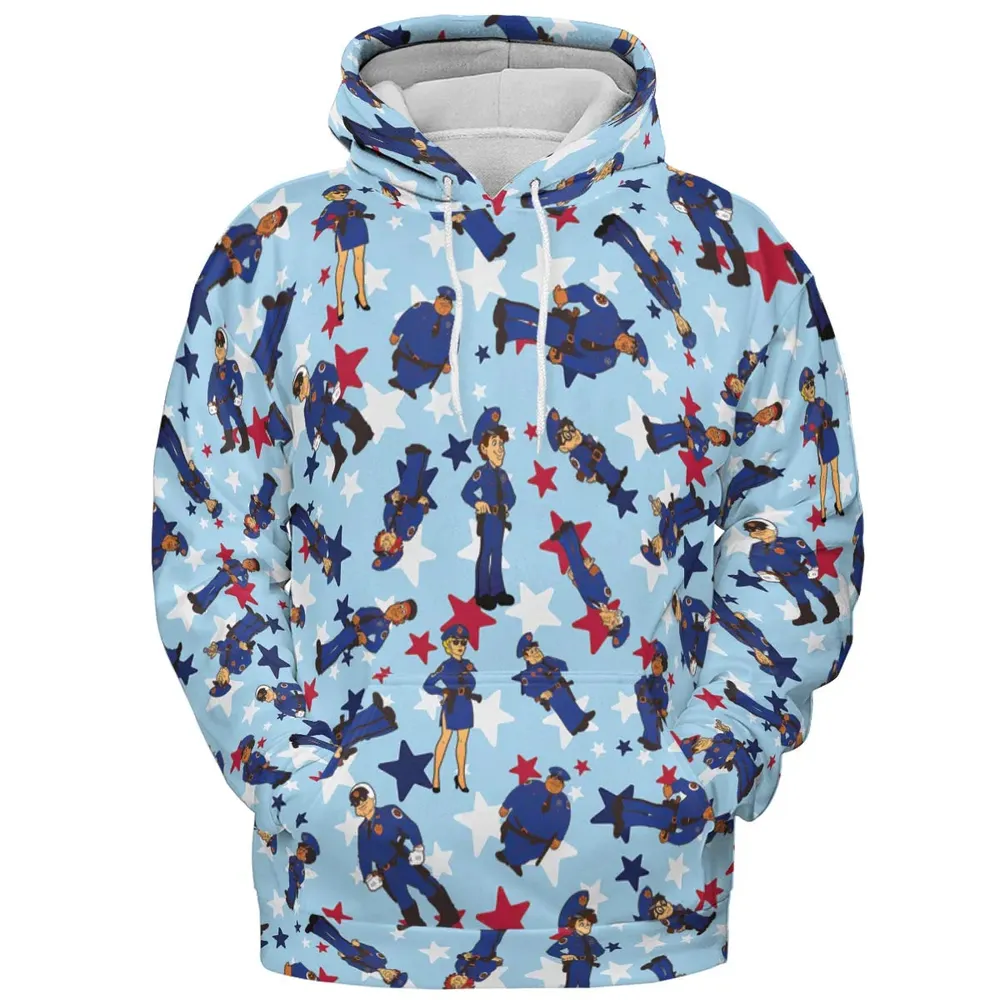 Police Academy Cartoon Characters All-over Print Hoodie - 2