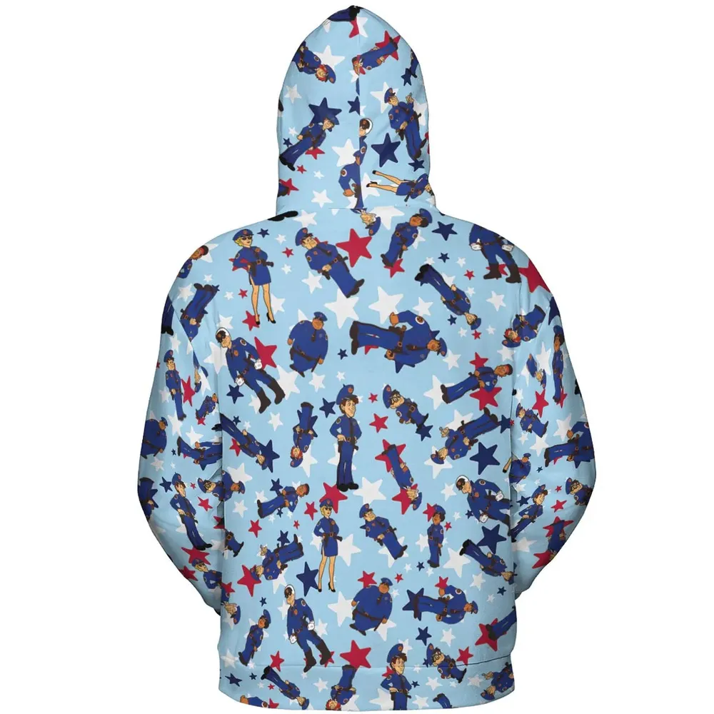 Police Academy Cartoon Characters All-over Print Hoodie - 4