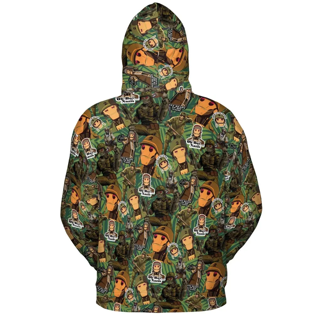 GI Robot Creature Commandos All-over Print Hoodie - 4