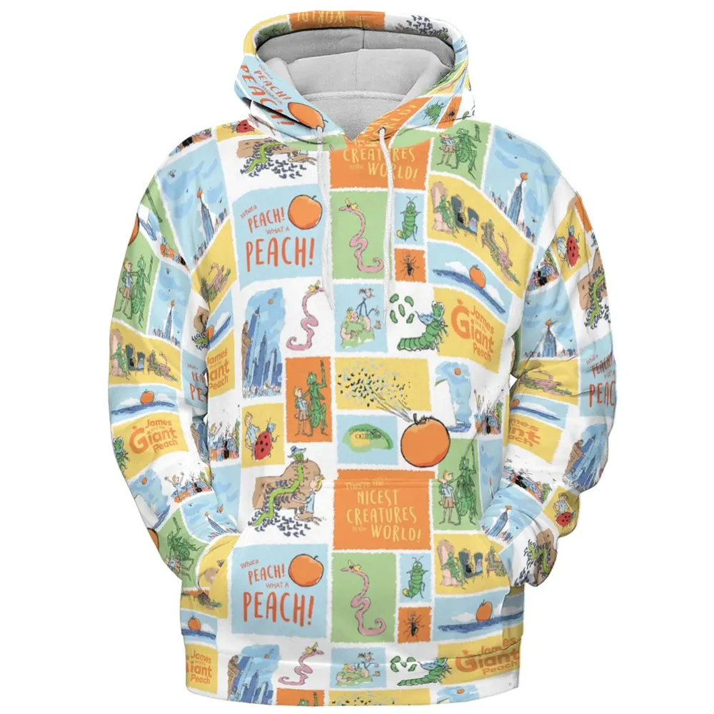 Children's Tales What A Peach James And The Giant Peach All-over Print Hoodie - 2