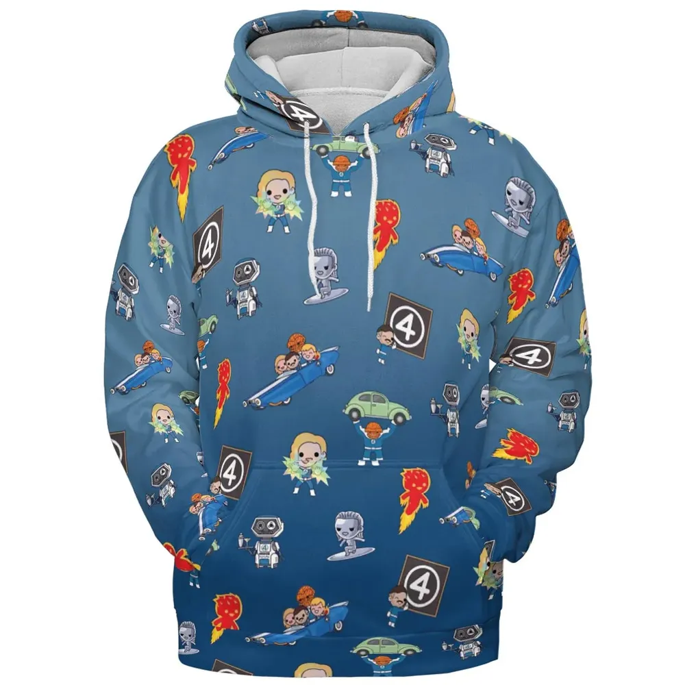 Power Up Fantastic Four All-over Print Hoodie - 2