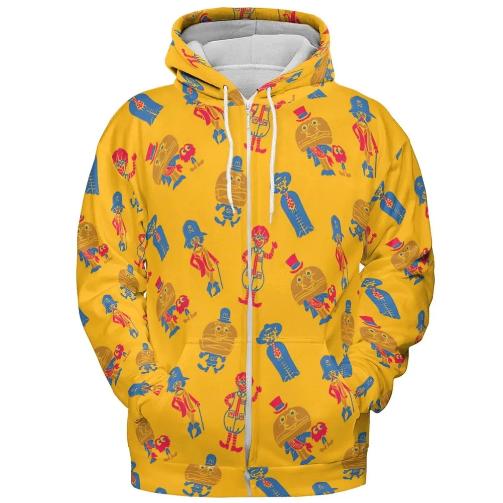 Mcdonaldland Lineup All-over Print Hoodie - 3