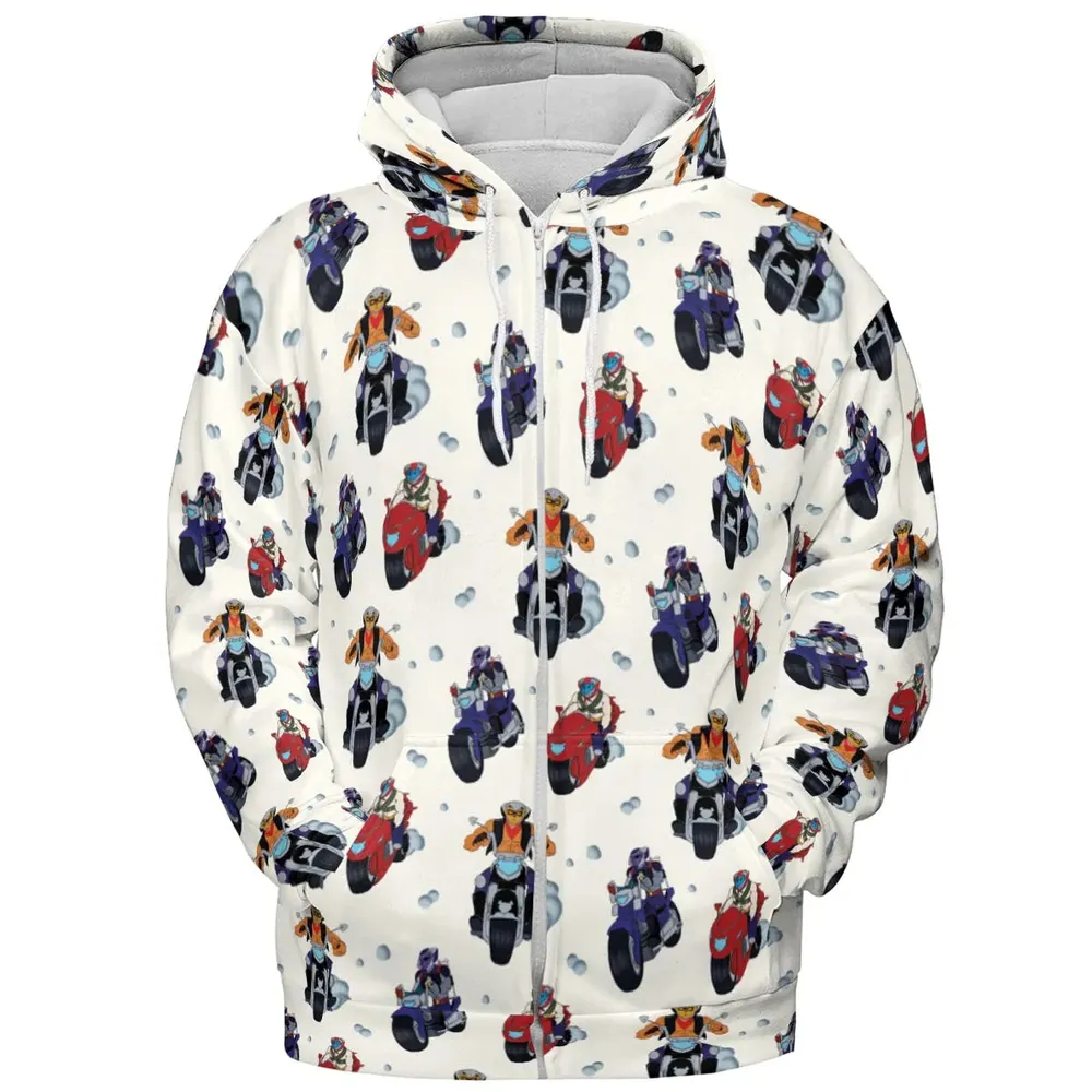 Biker Mice Characters All-over Print Hoodie - 3