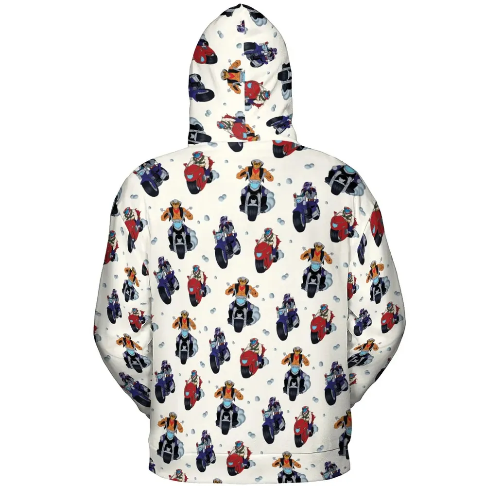Biker Mice Characters All-over Print Hoodie - 4