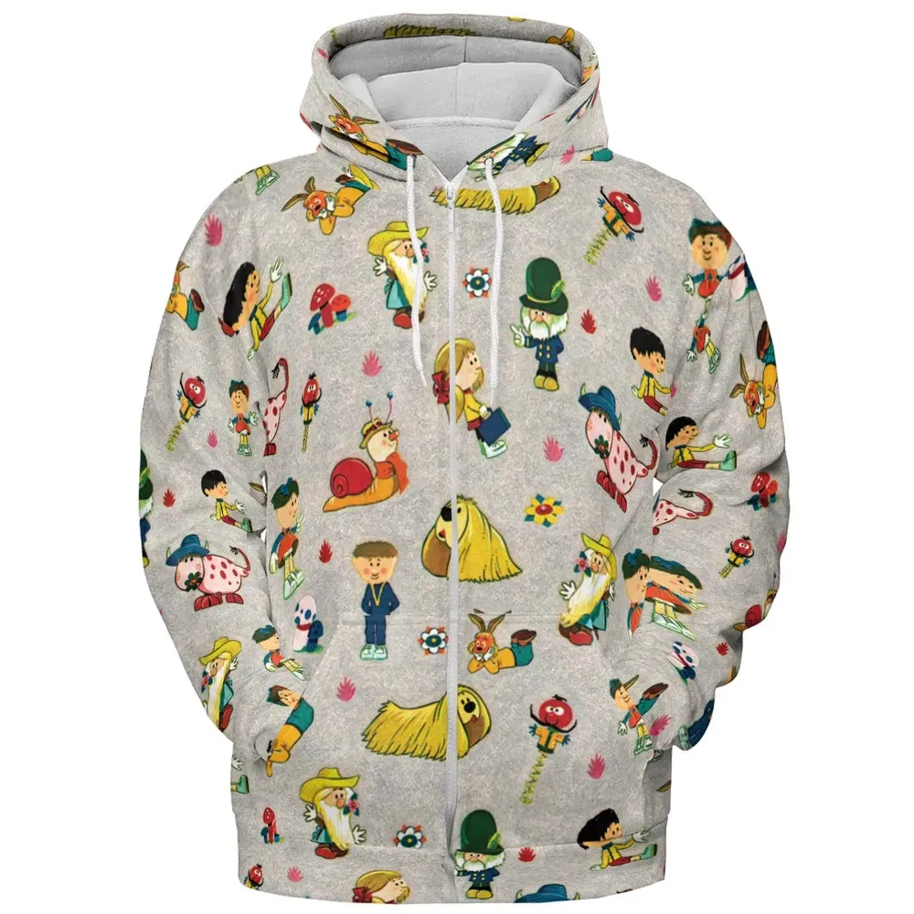 The Magic Roundabout Characters All-over Print Hoodie - 3