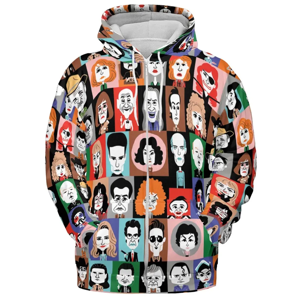 Twin Peaks Characters All-over Print Hoodie - 3