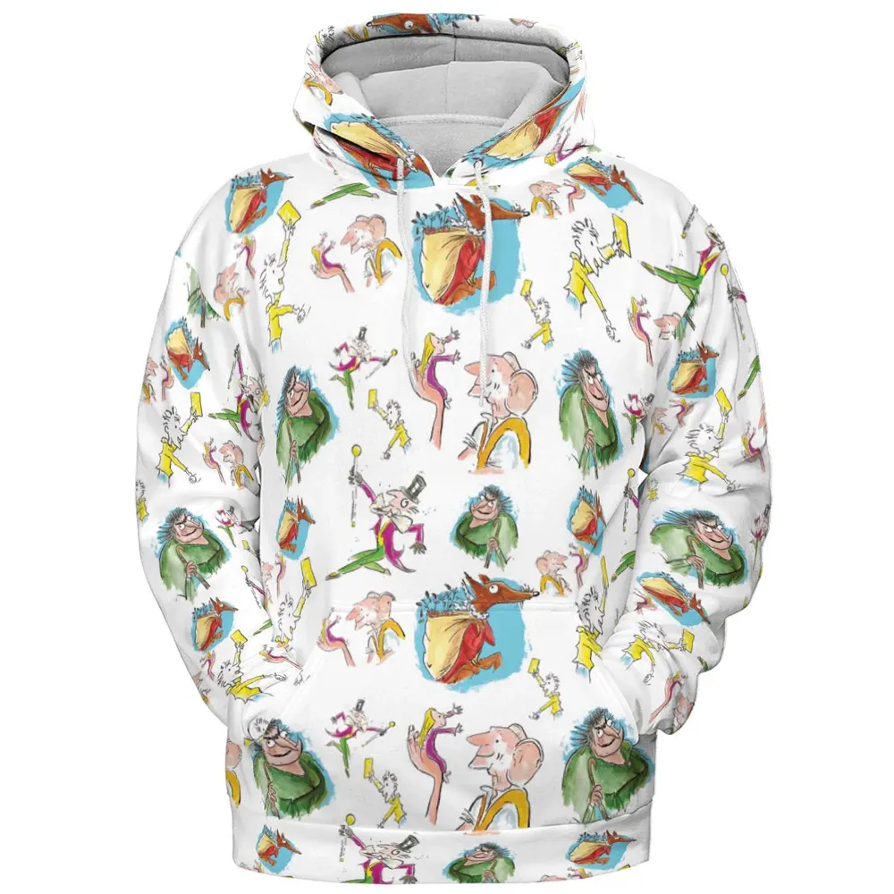 Roald Dahl Characters All-over Print Hoodie - 2