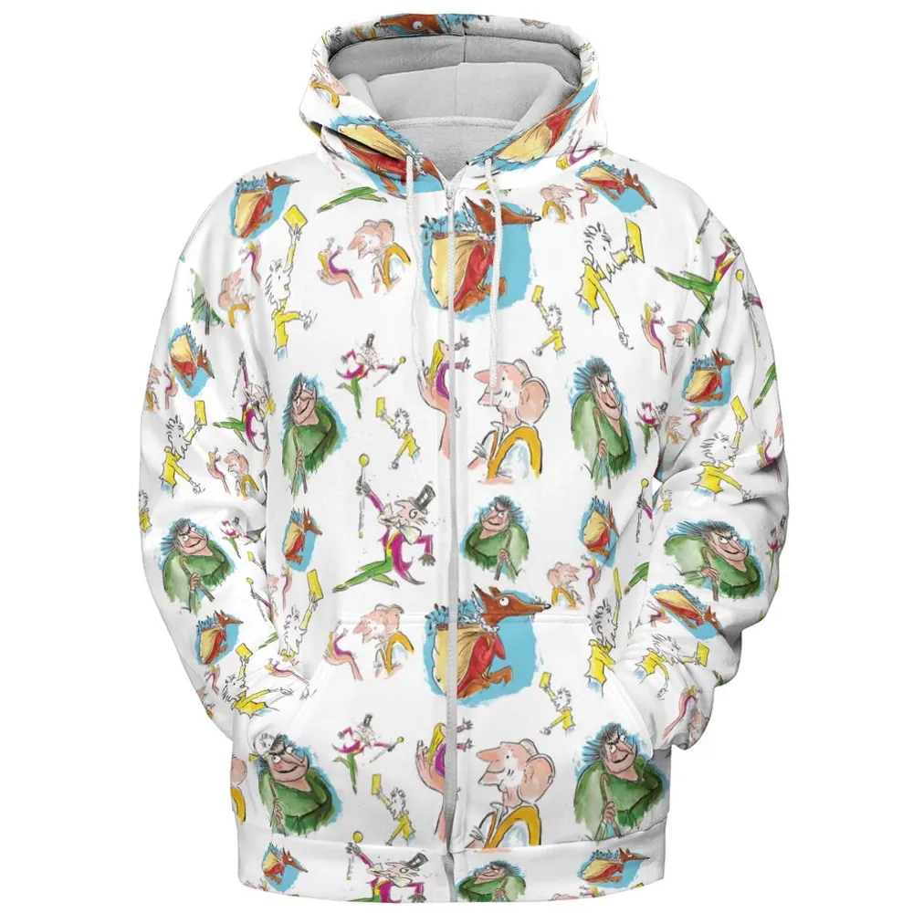 Roald Dahl Characters All-over Print Hoodie - 3
