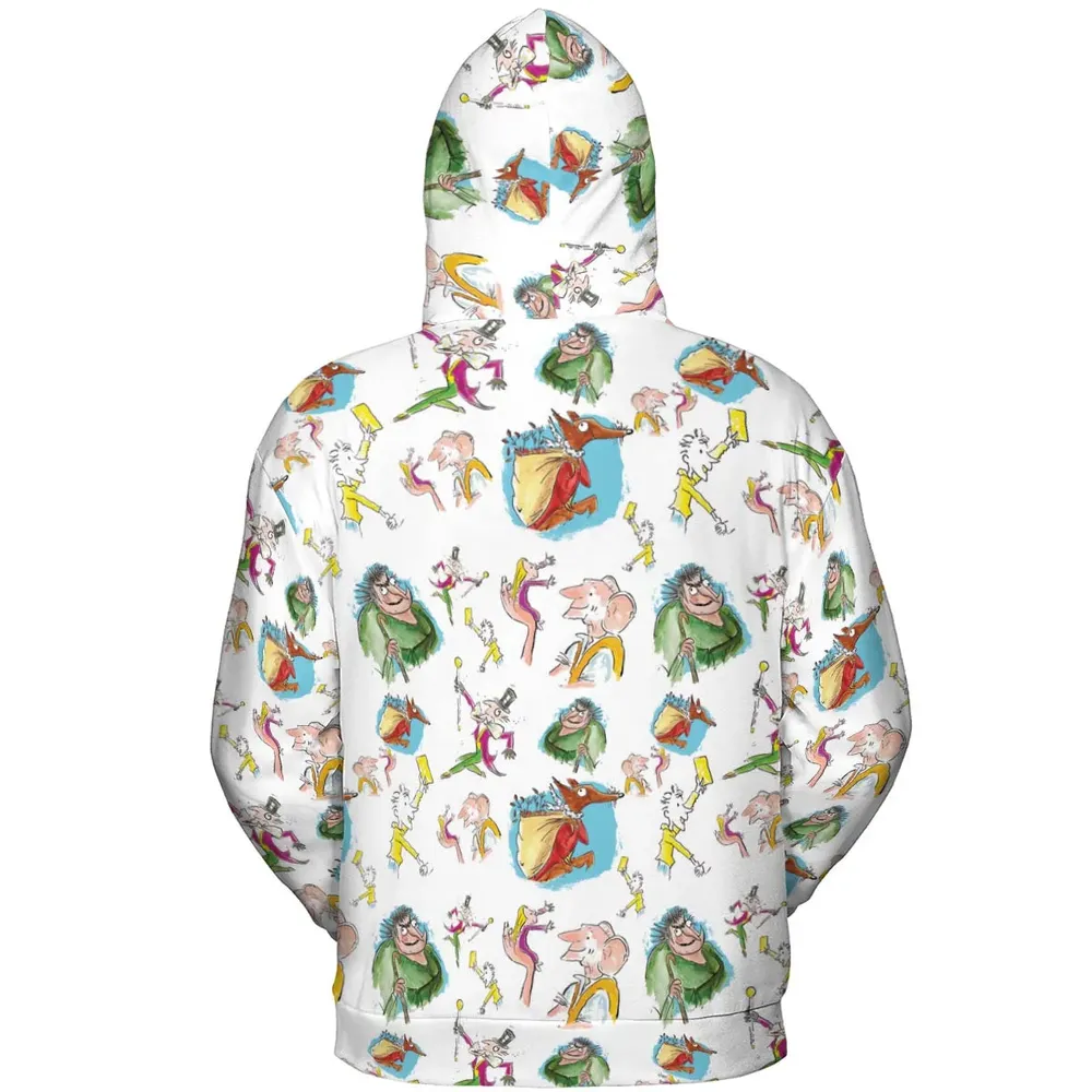 Roald Dahl Characters All-over Print Hoodie - 4