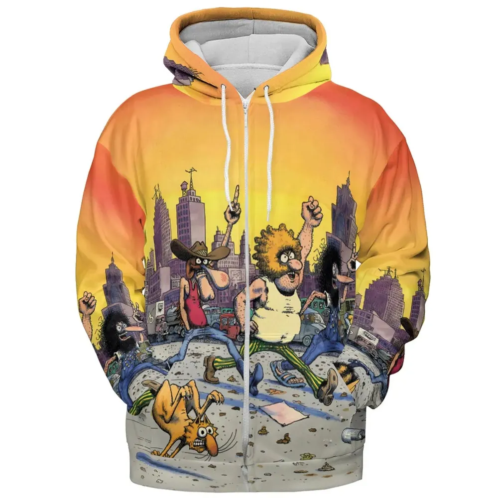 The Fabulous Furry Freak Brothers All-over Print Hoodie - 3