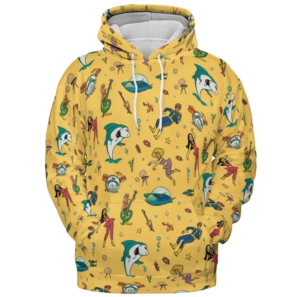 Undersea Style Jabberjaw All-over Print Hoodie - 2
