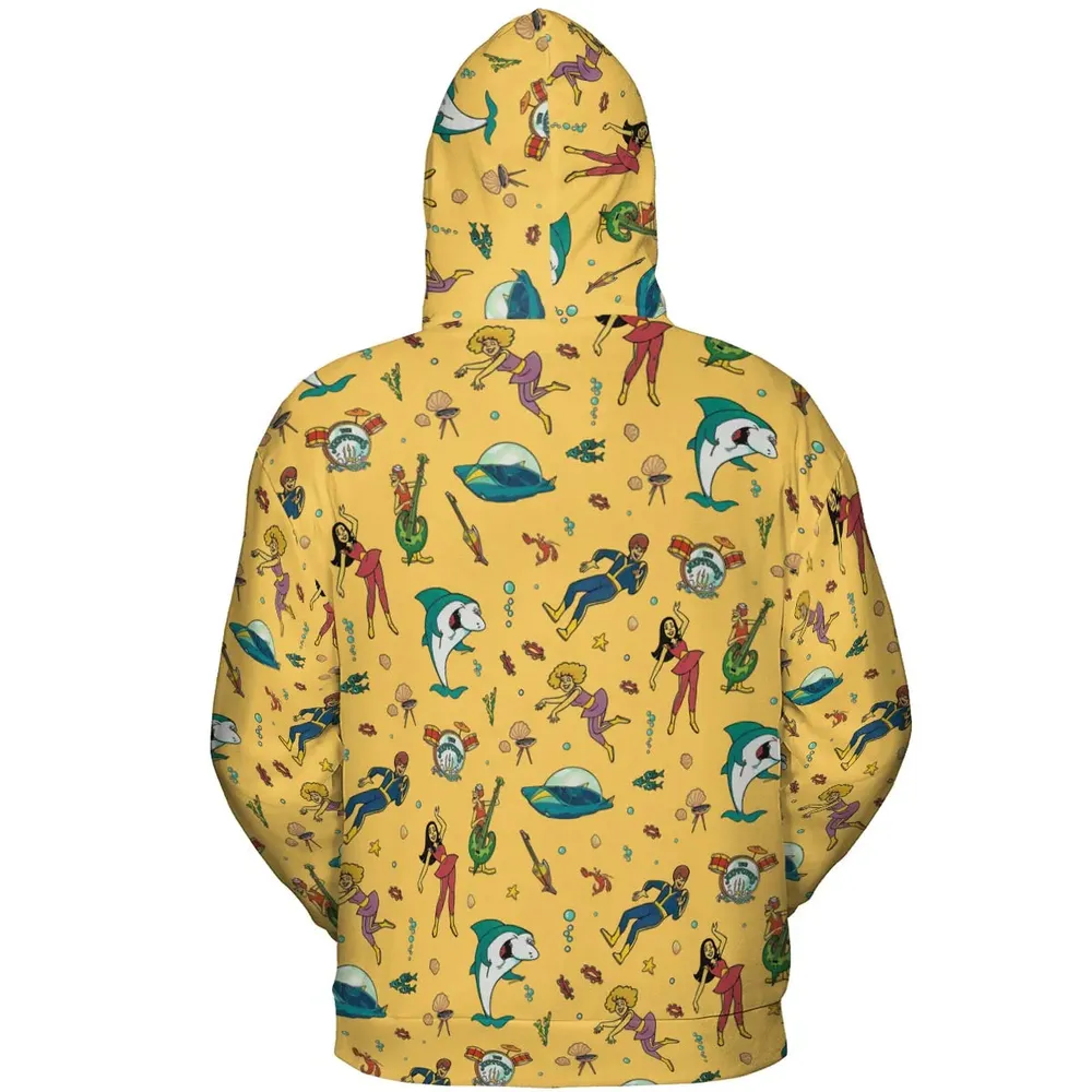 Undersea Style Jabberjaw All-over Print Hoodie - 4