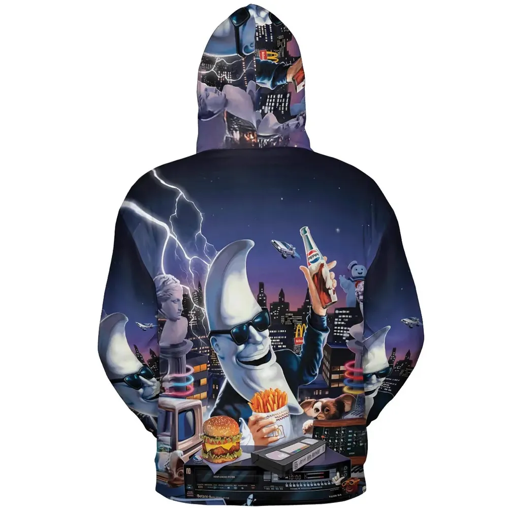 Retro Moon Mac Tonight All-over Print Hoodie - 4